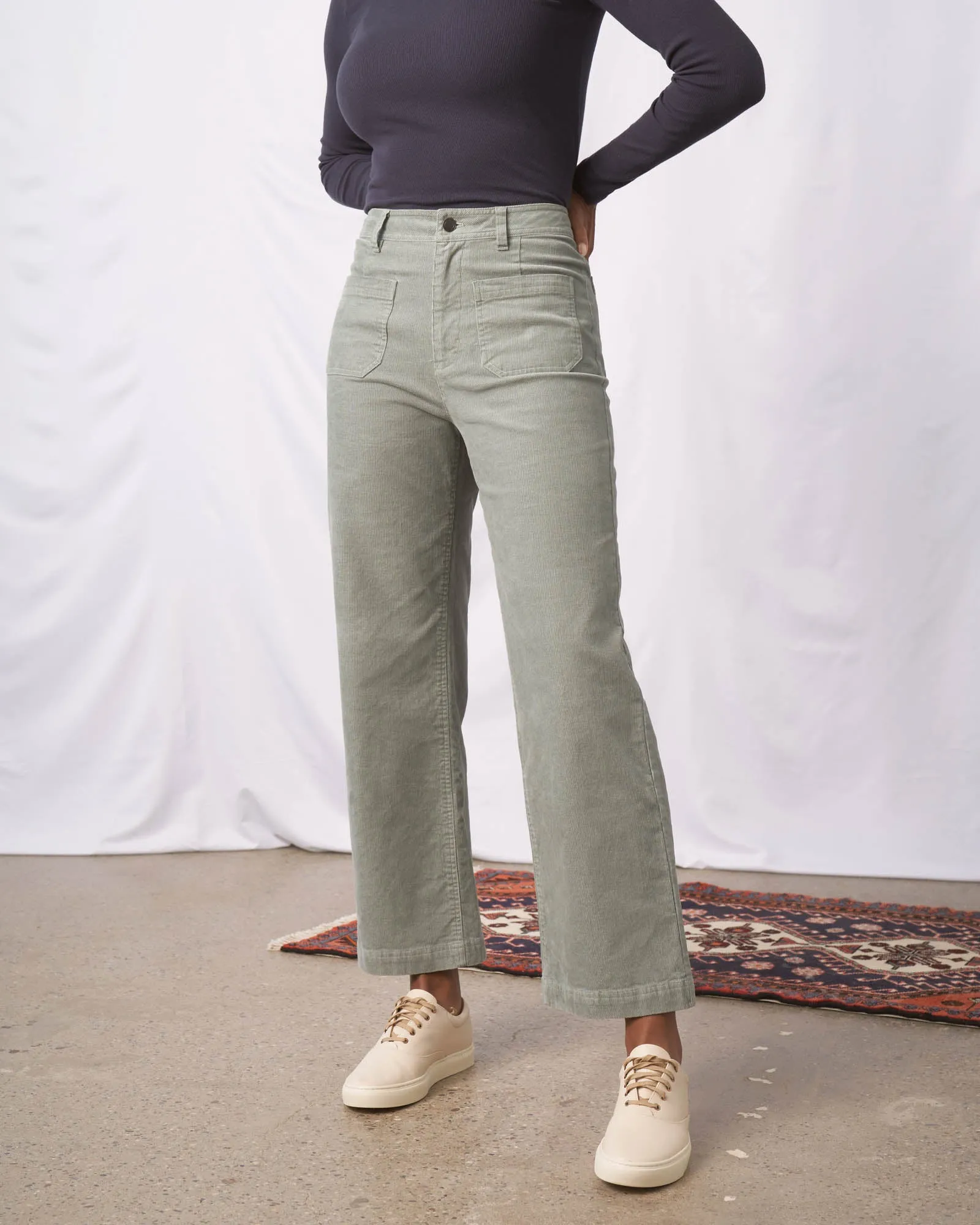 Organic Corduroy Wide Leg Pant