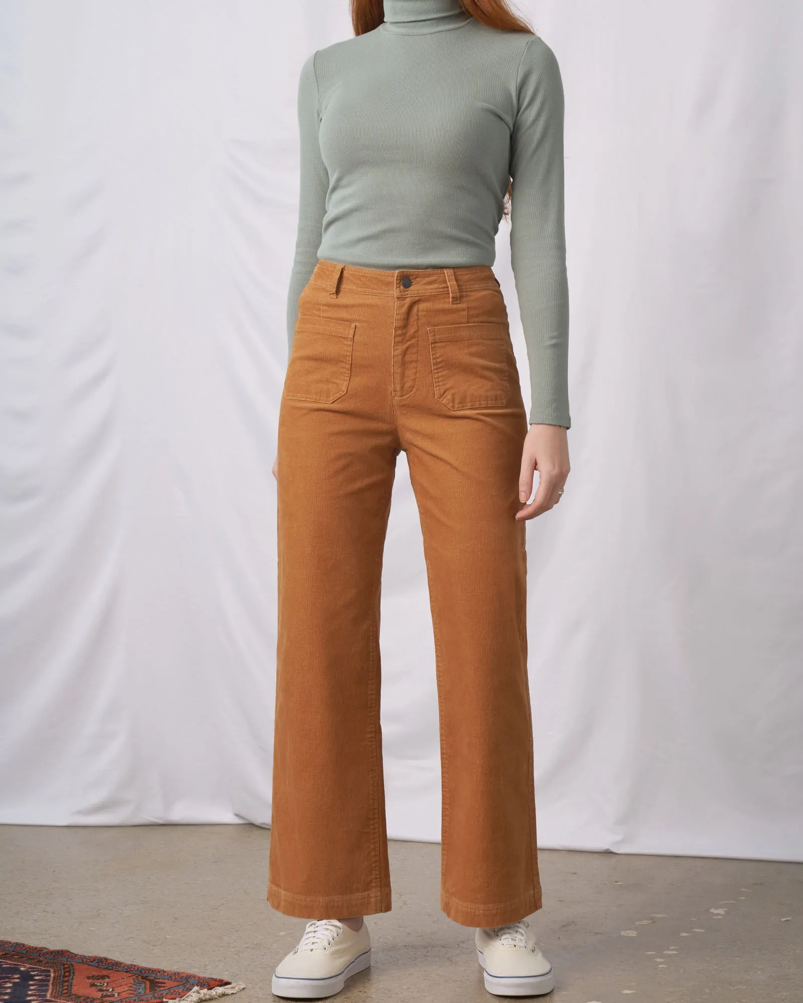 Organic Corduroy Wide Leg Pant