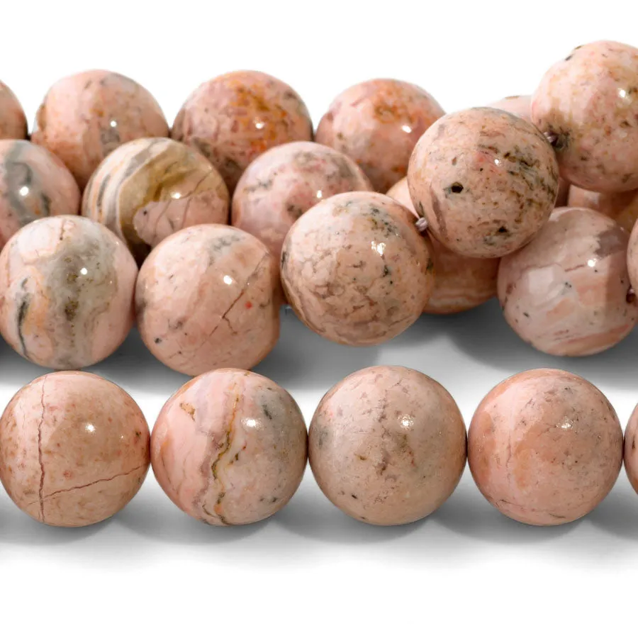 Peruvian Rhodochrosite 16mm Round - 15-16 Inch