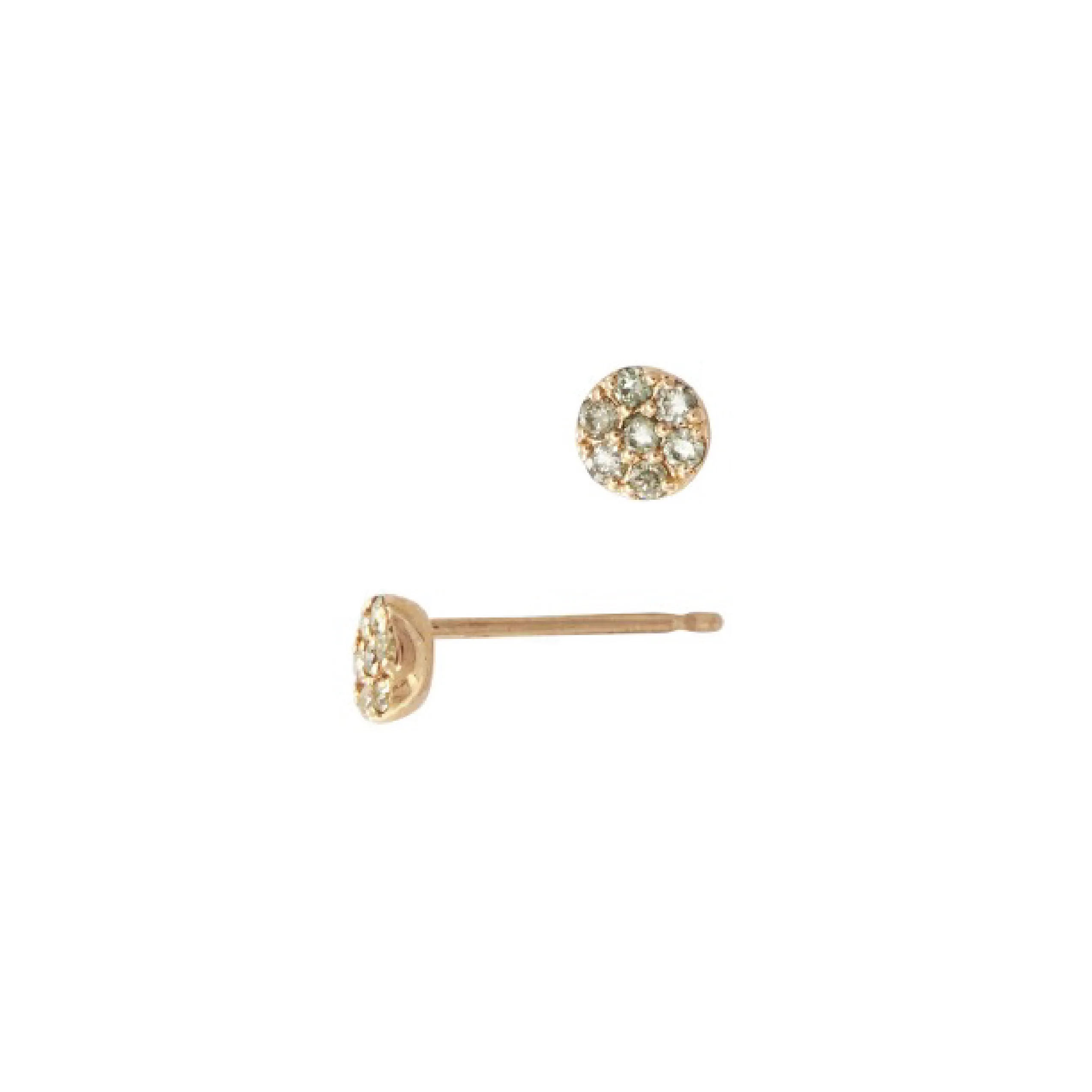 Petite Diamond Halo Earrings