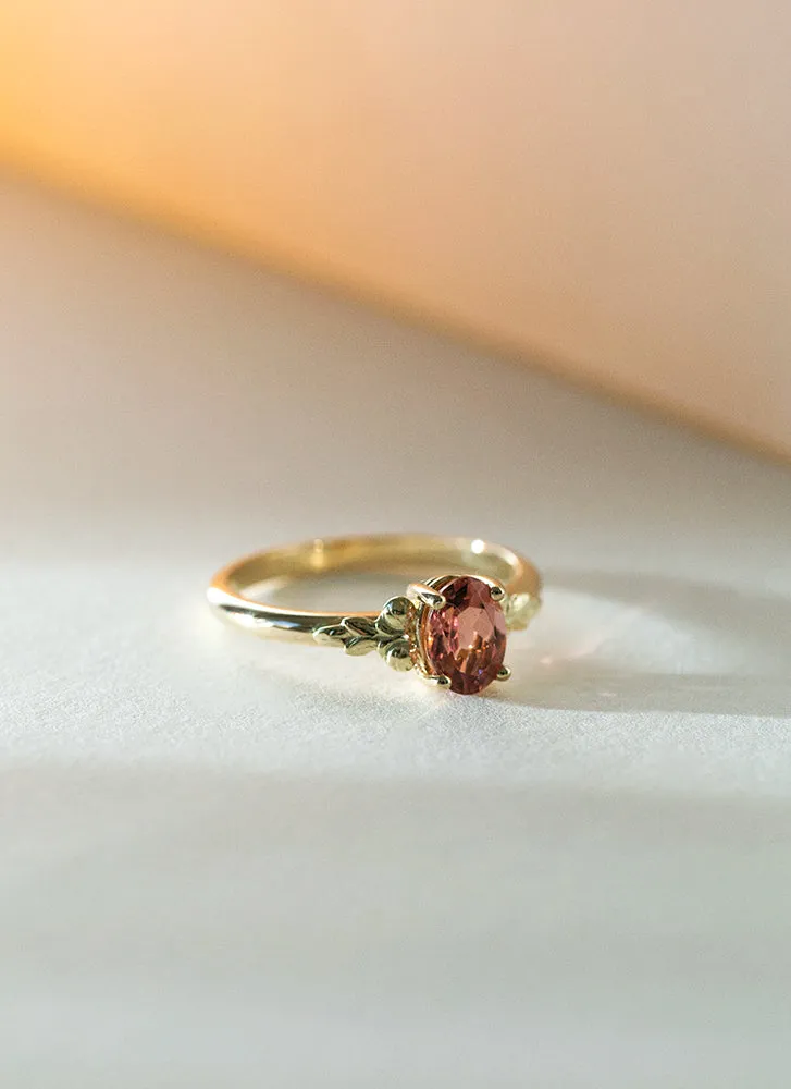 Pippa tourmaline medium ring 14k gold