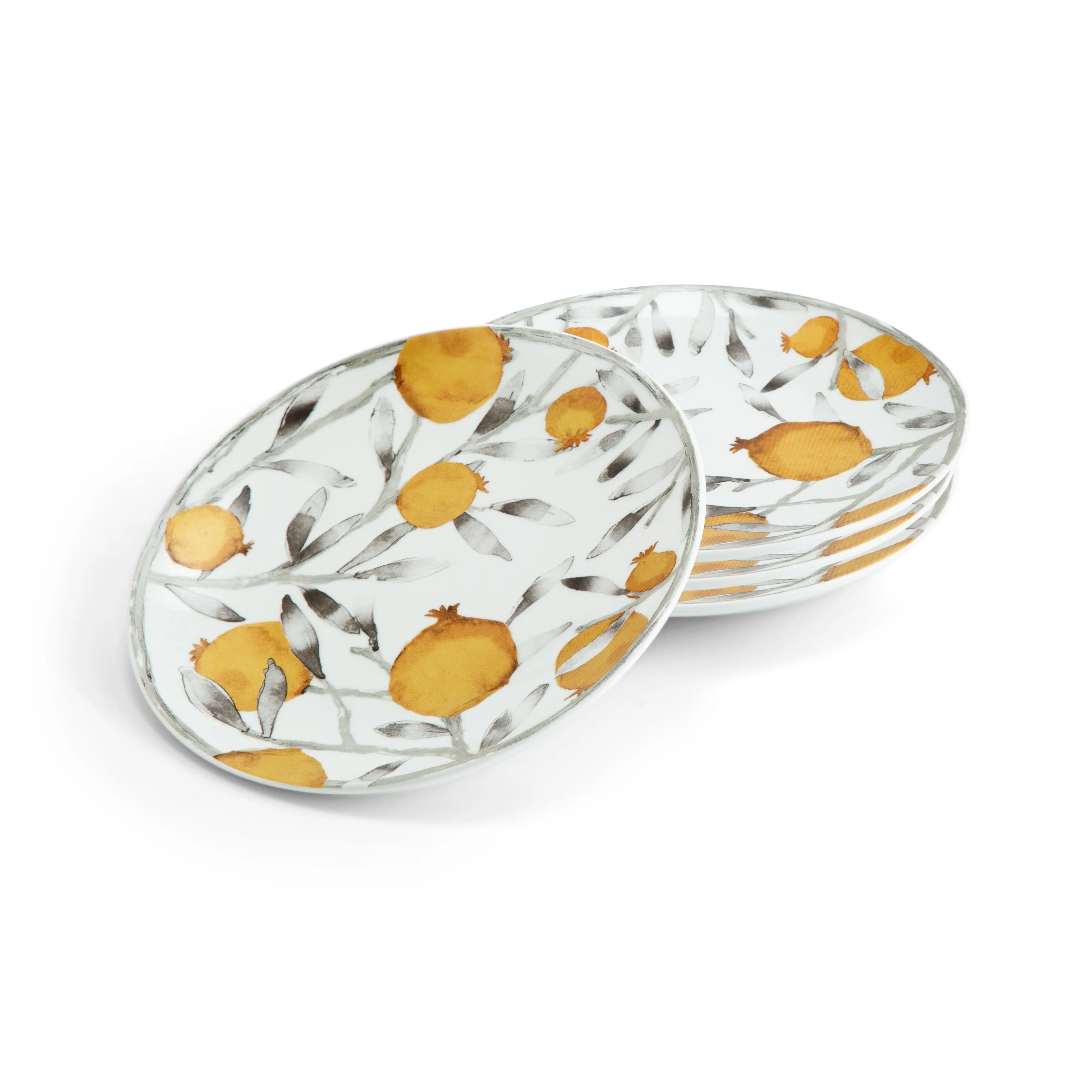 Pomegranate Tidbit Plate Set