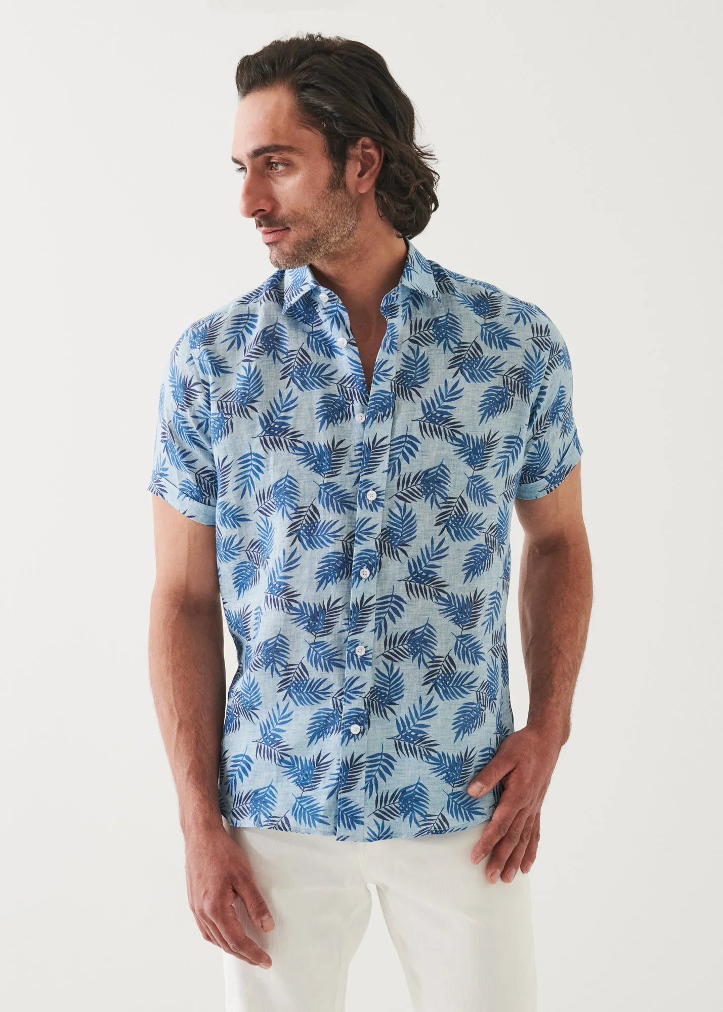 PRINTED LINEN SHIRT