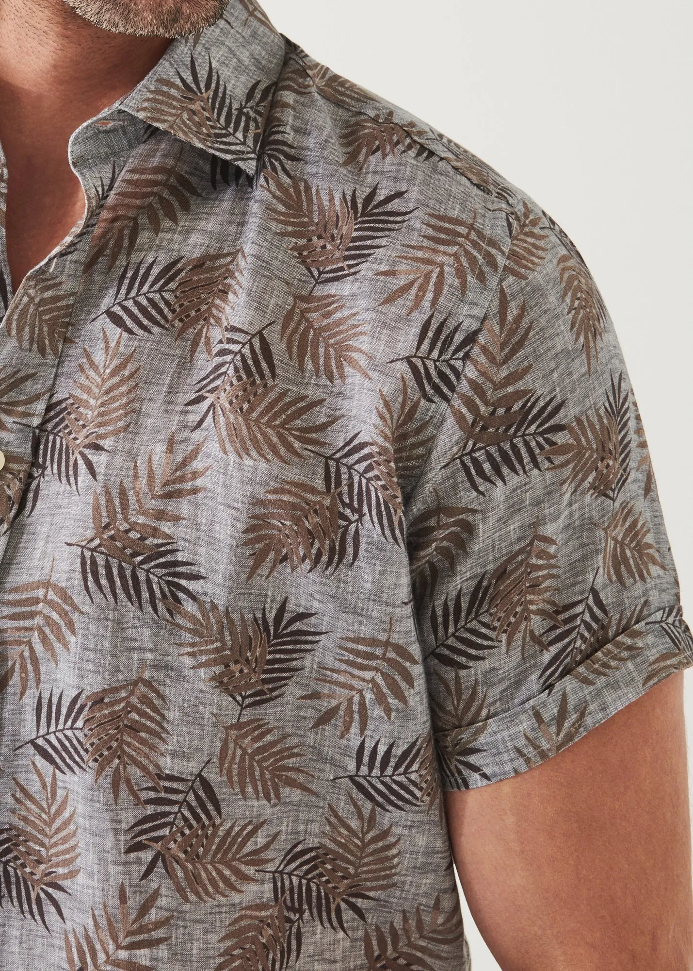 PRINTED LINEN SHIRT