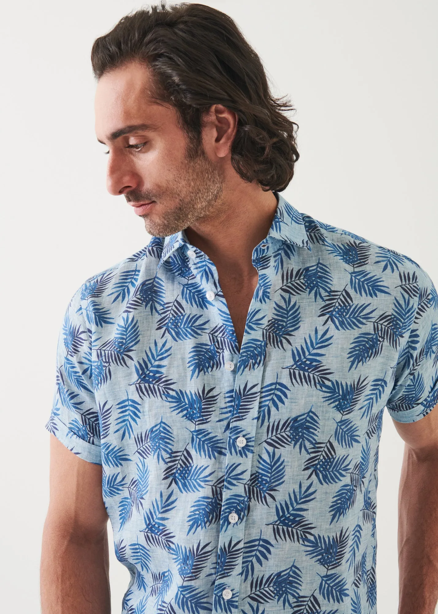 PRINTED LINEN SHIRT