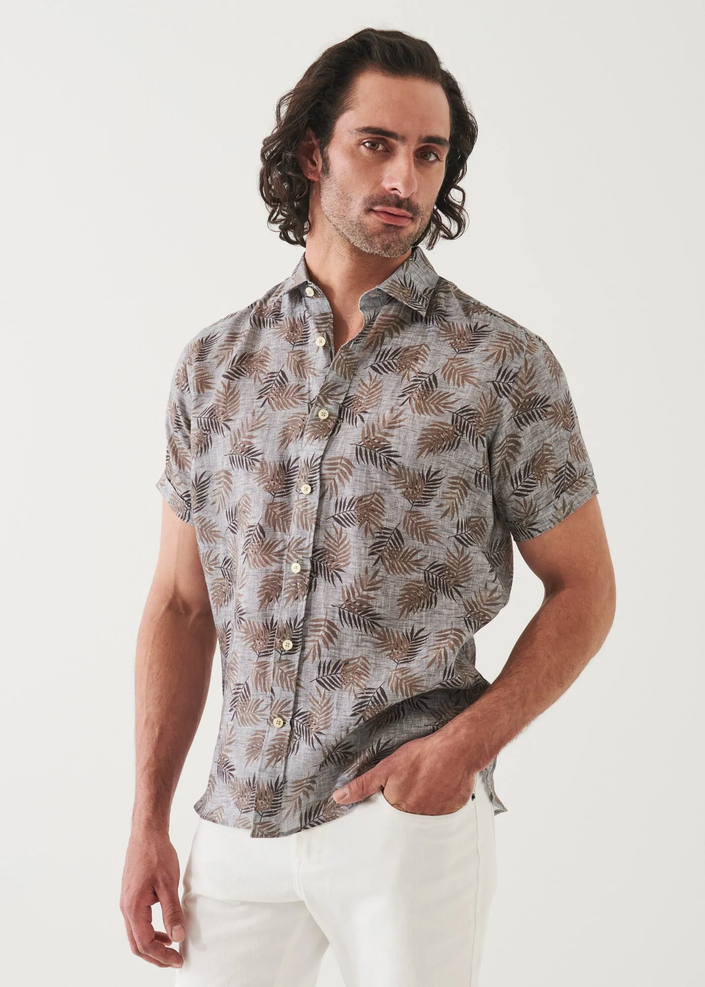 PRINTED LINEN SHIRT