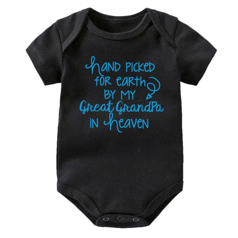 Printed Newborn Baby Cotton Bodysuit - Great Grandpa