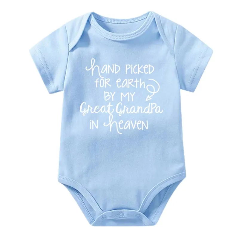 Printed Newborn Baby Cotton Bodysuit - Great Grandpa