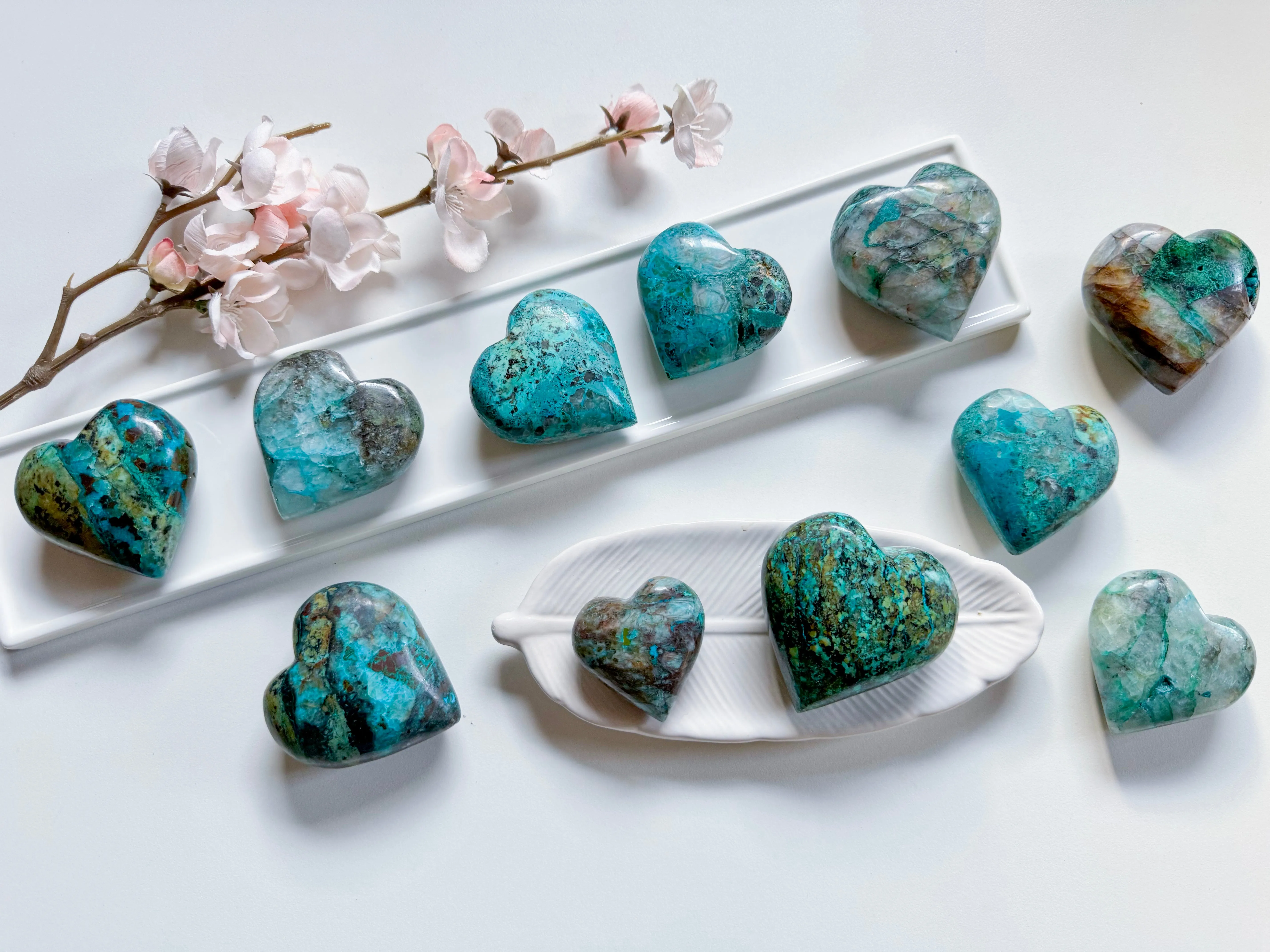 Quantum Quattro Heart || Malachite, Chrysocolla, Quartz & Shattuckite