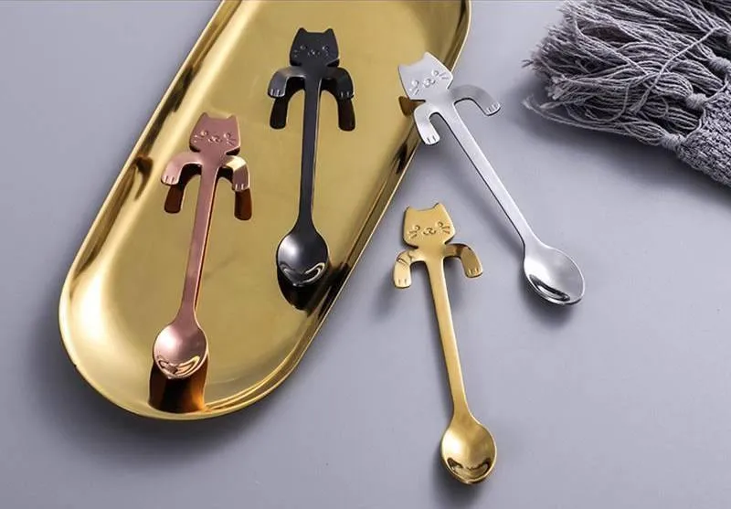 Relaxing Kitty Teaspoons (4 Pieces)