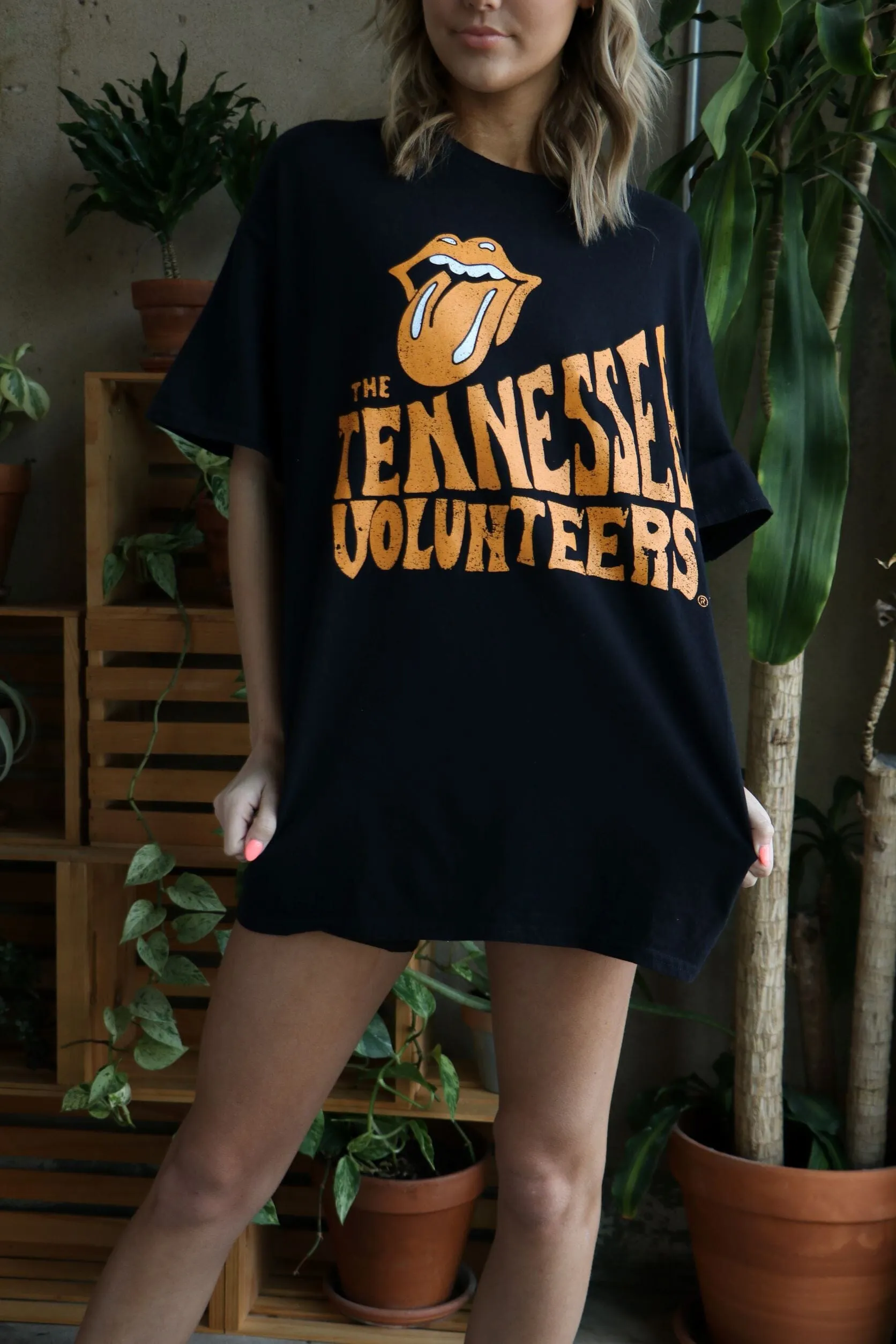 Rolling Stones Tennessee Vols Dazed Black ThriftedTee