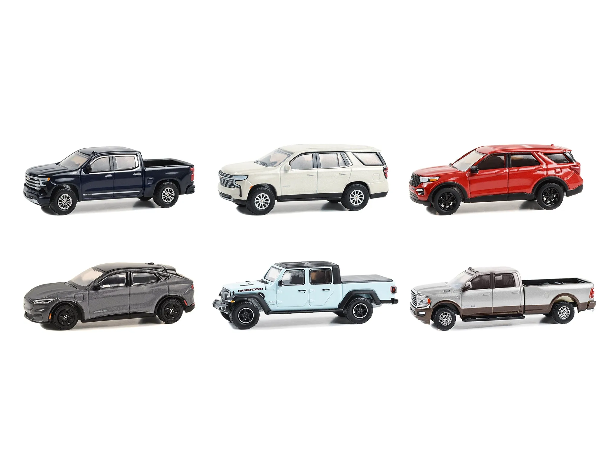 Showroom Floor Set of 6 Cars Series 4 1/64 Diecast Model Cars by Greenlight