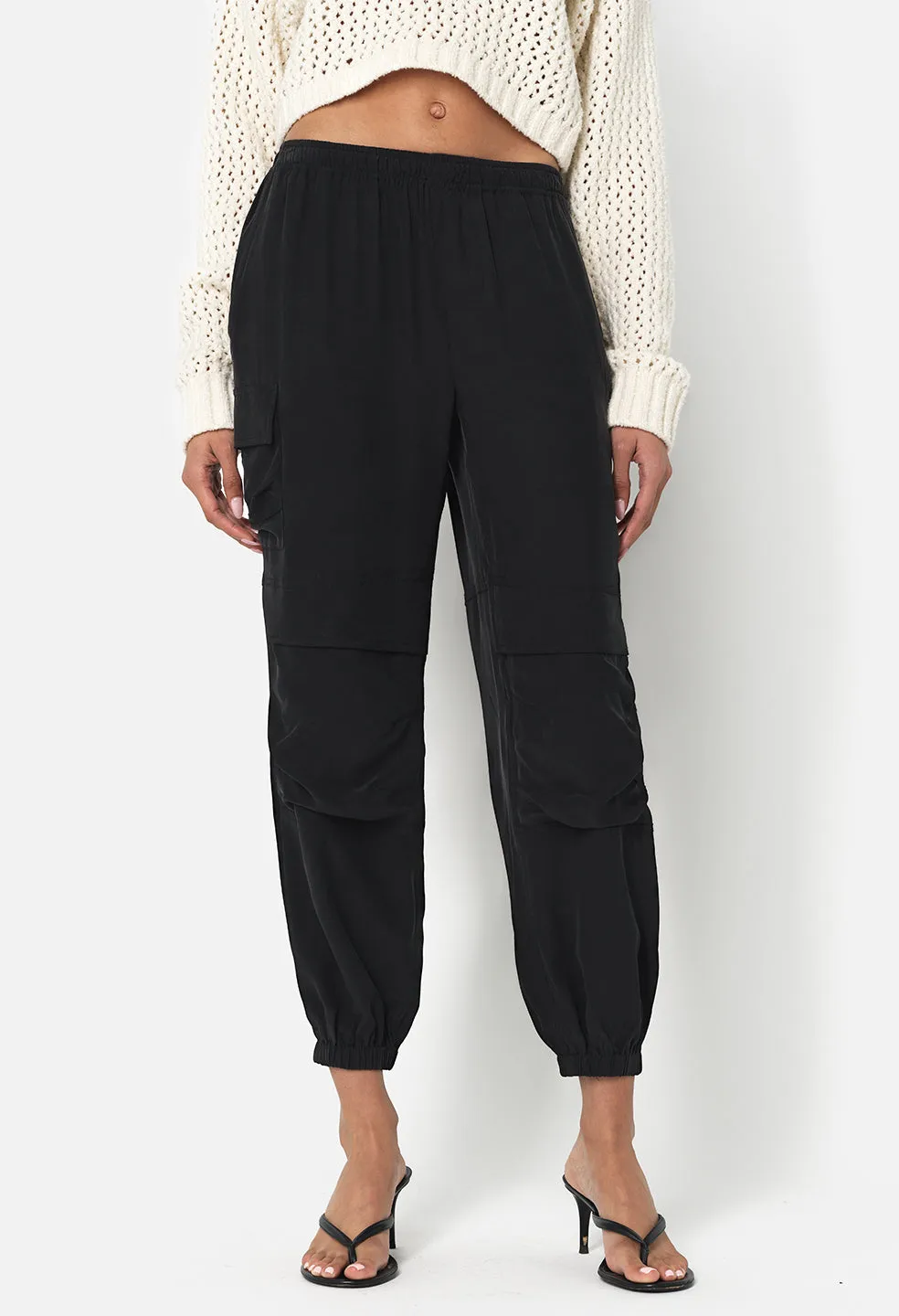 Silk Himalayan Pants / Black