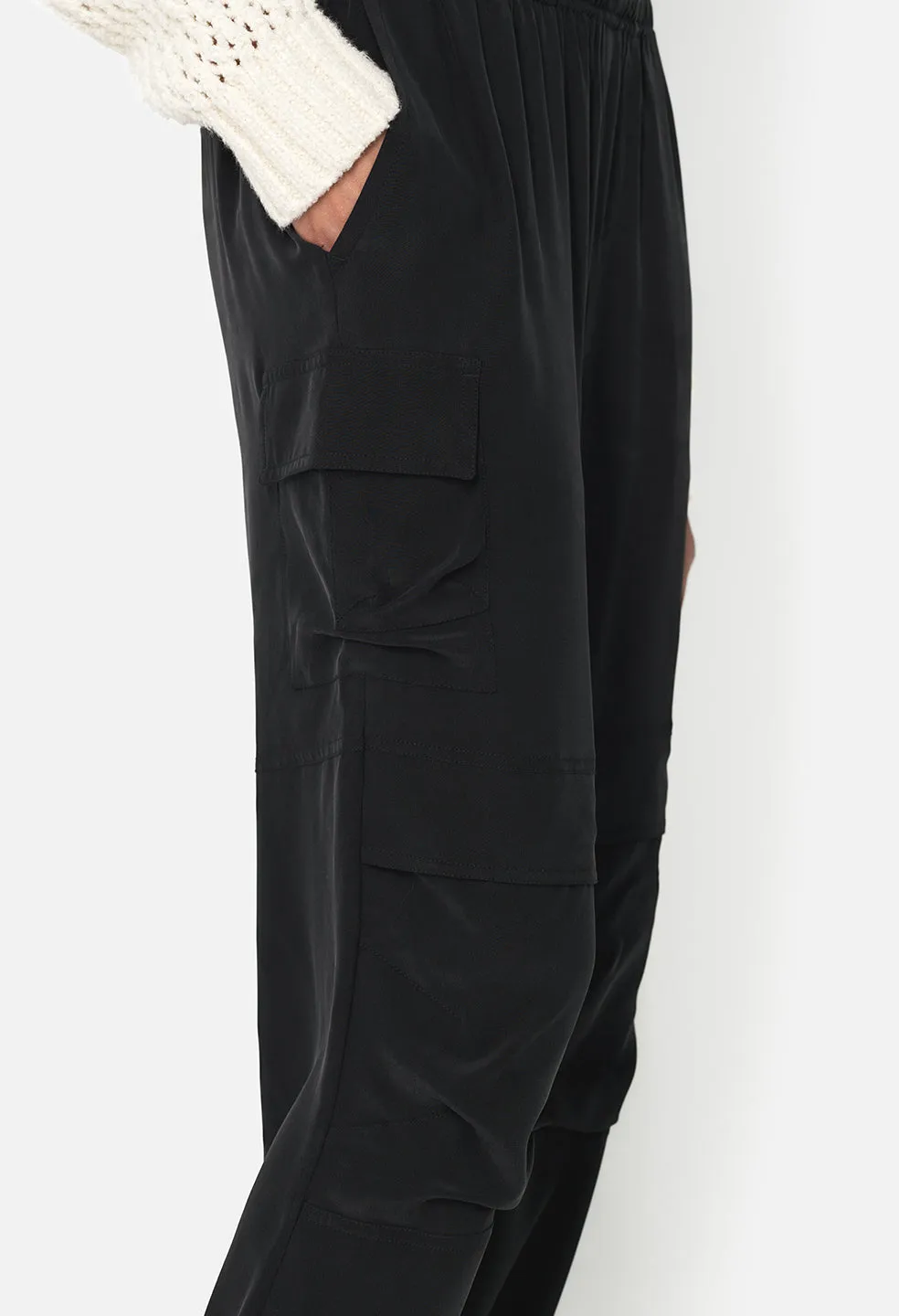 Silk Himalayan Pants / Black