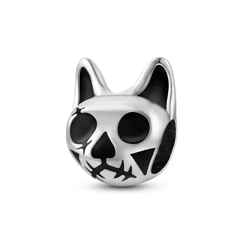 Spooky Sterling Silver Charm Bead