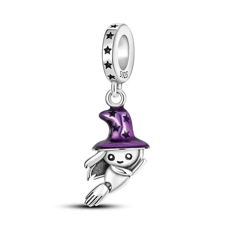 Spooky Sterling Silver Charm Bead