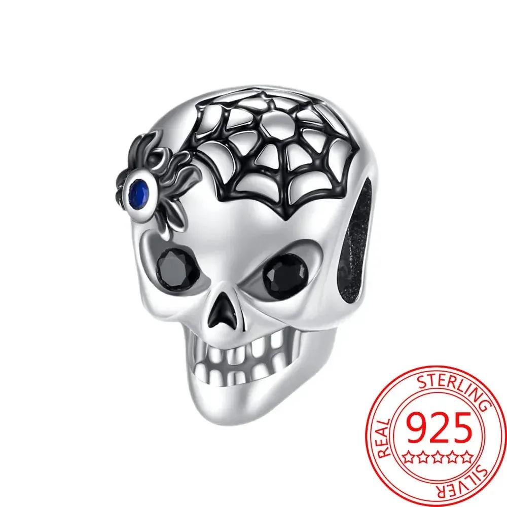 Spooky Sterling Silver Charm Bead