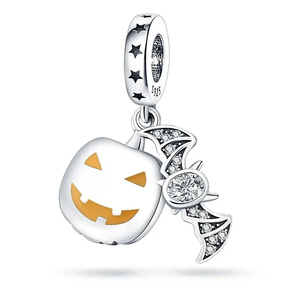 Spooky Sterling Silver Charm Bead