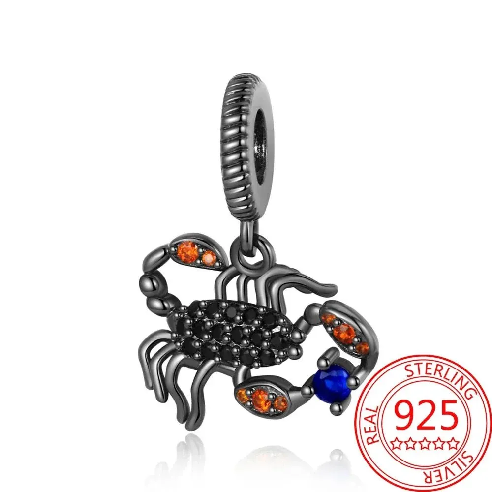 Spooky Sterling Silver Charm Bead