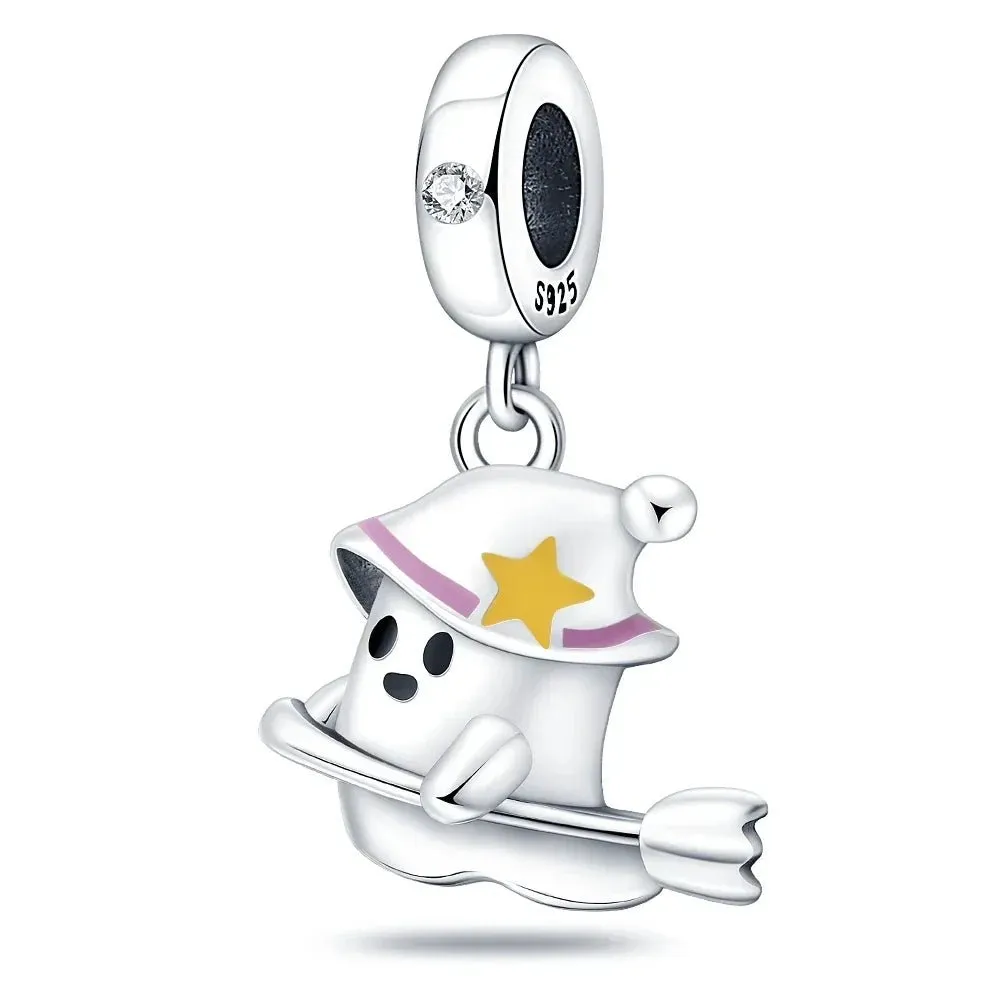 Spooky Sterling Silver Charm Bead