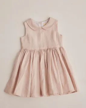 Sunday Dress, Pink Linen