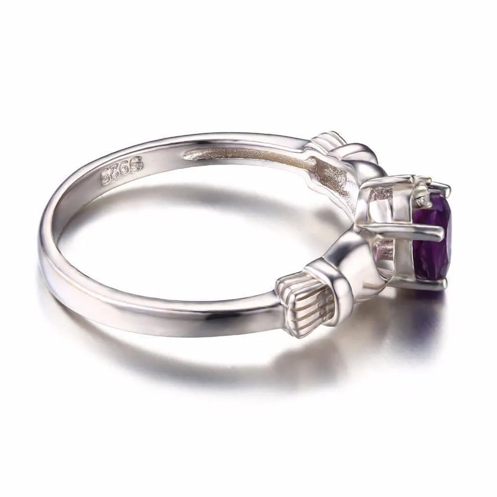 The Amethyst Heart Ring