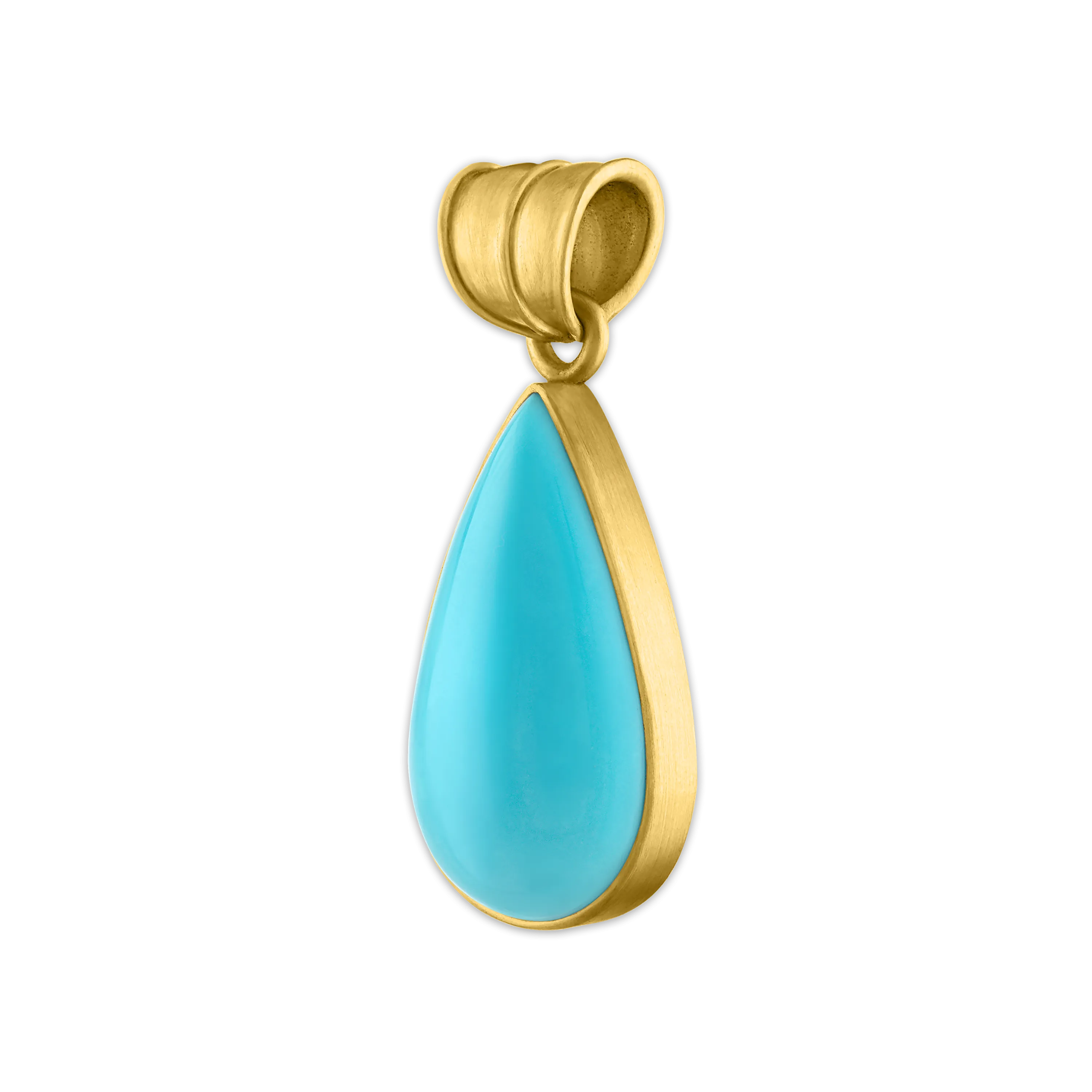 Turquoise Tear Pendant