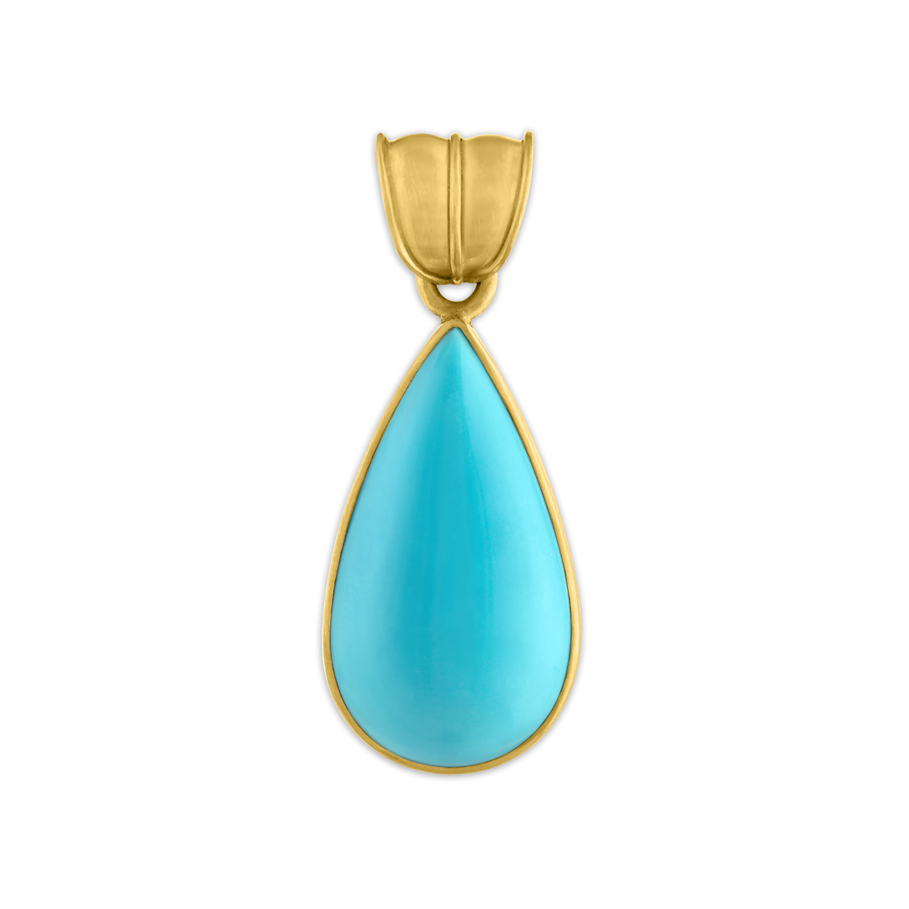 Turquoise Tear Pendant