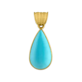 Turquoise Tear Pendant