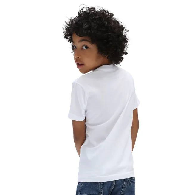 Vans short sleeve children's t-shirt Flame VN0A5KPFWHT white