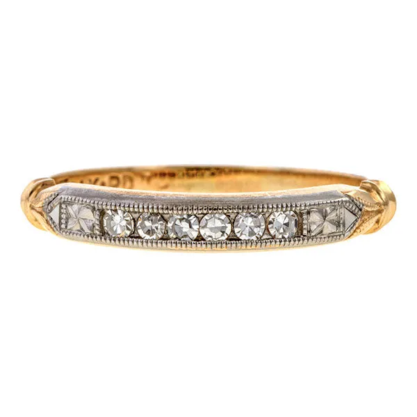 Vintage Diamond Wedding Band Ring