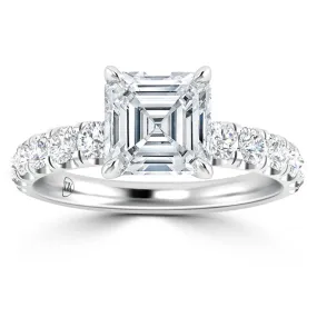 Violet - 18ct White Gold - Asscher