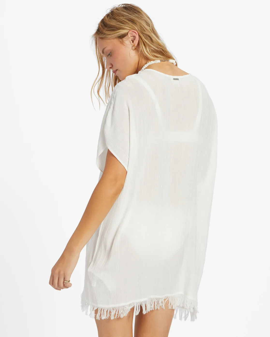 Walk Away Tunic Top - Salt Crystal