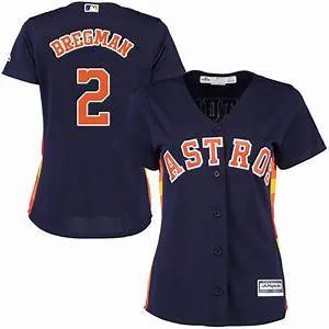 Womens Houston Astros Alex Bregman Cool Base Replica Jersey Navy